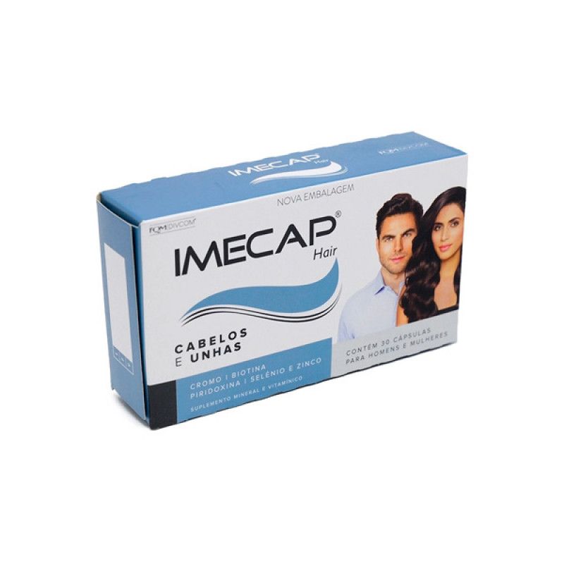IMECAP HAIR COM 30 CÁPSULAS 