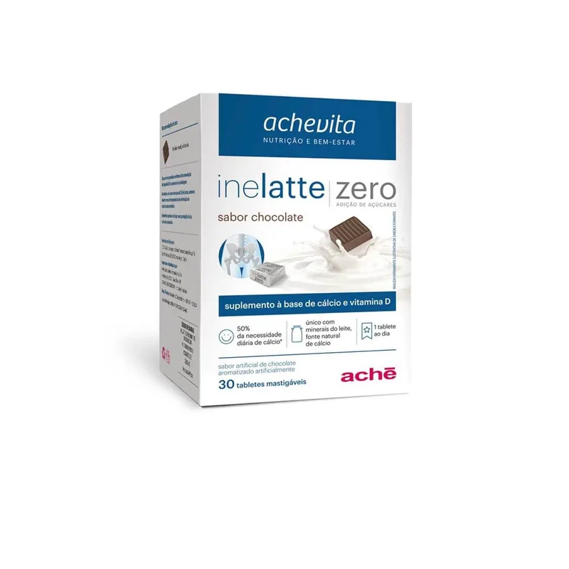 INELATTE ZERO CHOCOLATE  400MG COM 30 TABLETES