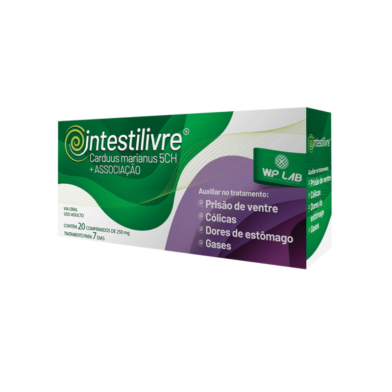 INTESTILIVRE 250MG COM 20 COMPRIMIDOS