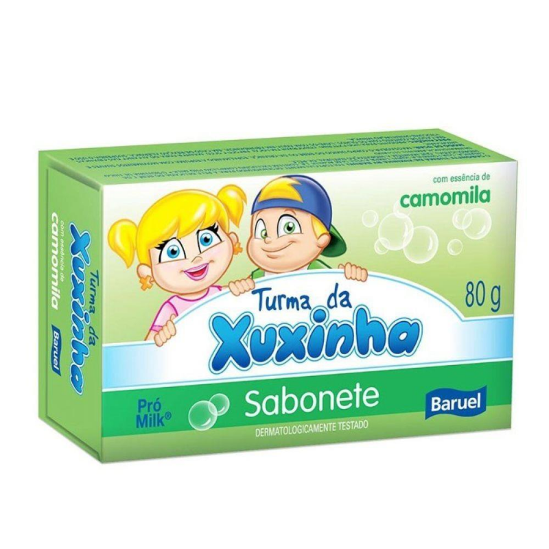 SABONETE EM BARRA BARUEL TURMA DA XUXINHA CAMOMILA 80G