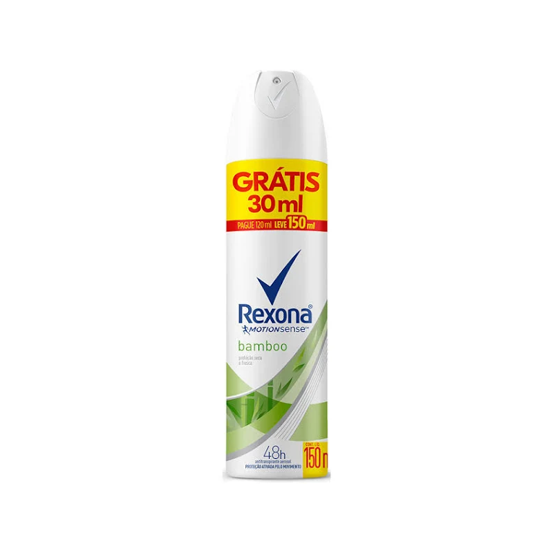 DESODORANTE AEROSOL REXONA BAMBOO PAGUE 120ML LEVE 150ML