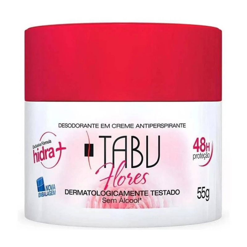 DESODORANTE CREME ANTITRASPIRANTE TABU FLORES 55G