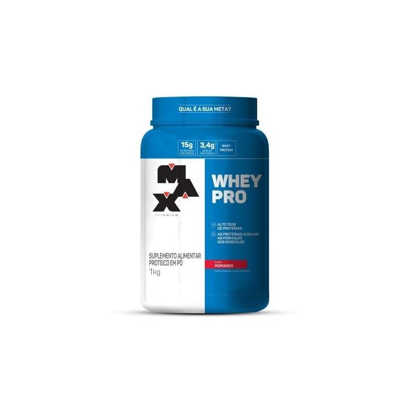 WHEY PRO POTE 1KG MORANGO 