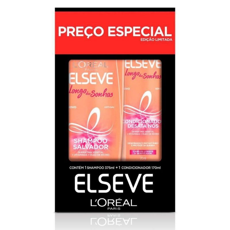 KIT SHAMPOO E CONDICIONADOR ELSEVE LONGO DOS SONHOS