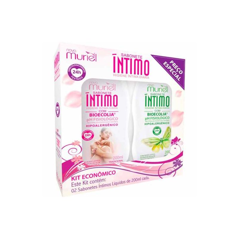 KIT MURIELSABONETE INTIMO TRADICIONAL/HERBAL COM 200ML