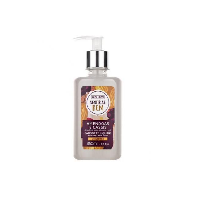 SABONETE LÍQUIDO VINI LADY AMÊNDOAS E CASSIS 350ML