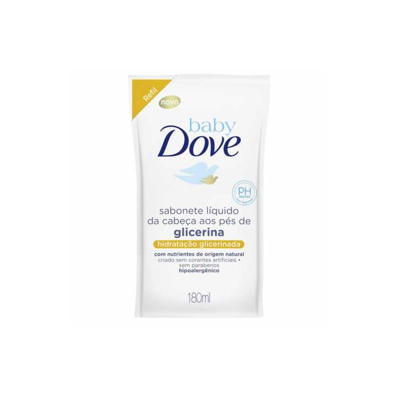 SABONETE LÍQUIDO DOVE BABY HIDRATAÇÃO GLICERINADA REFIL 180M