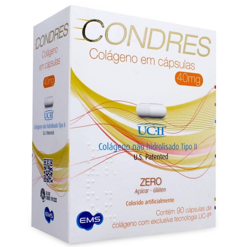 CONDRES COLÁGENO 40MG COM 90 CÁPSULAS