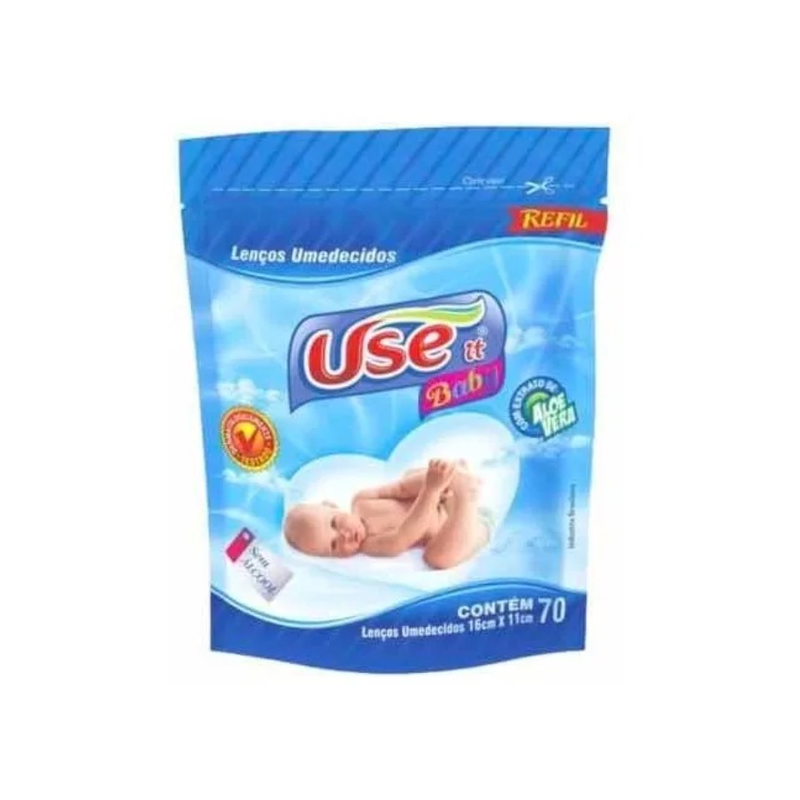 LENÇO UMEDECIDO USE IT REFIL COM 70 UNIDADES