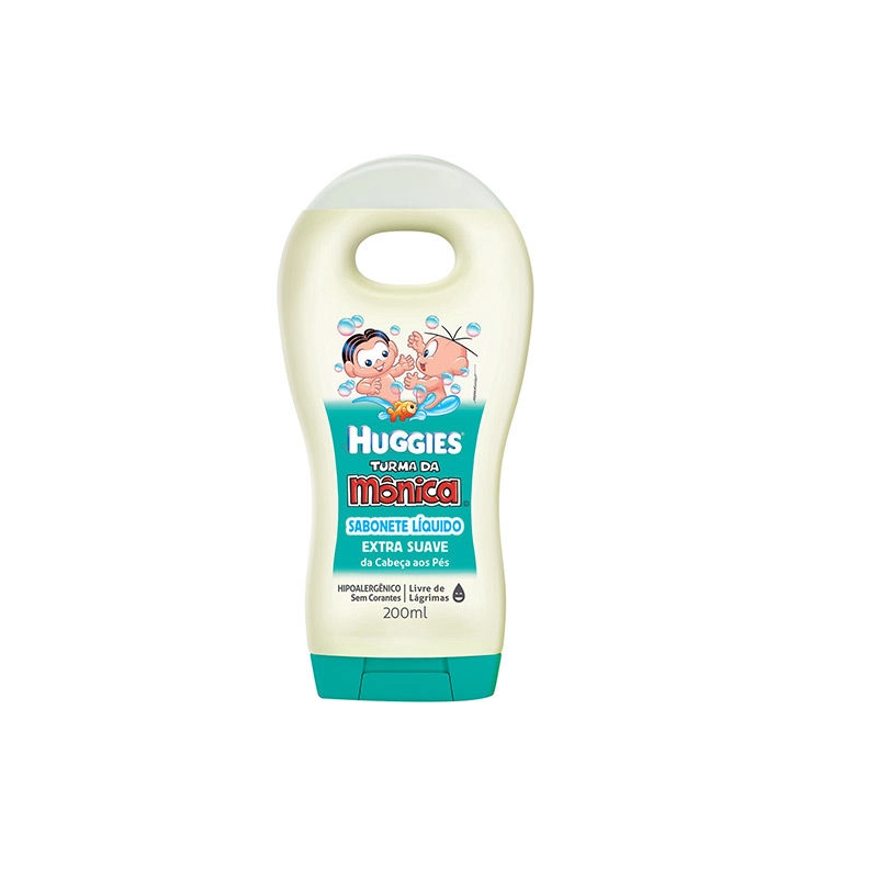 SABONETE LÍQUIDO HUGGIES TURMA DA MÔNICA 200ML