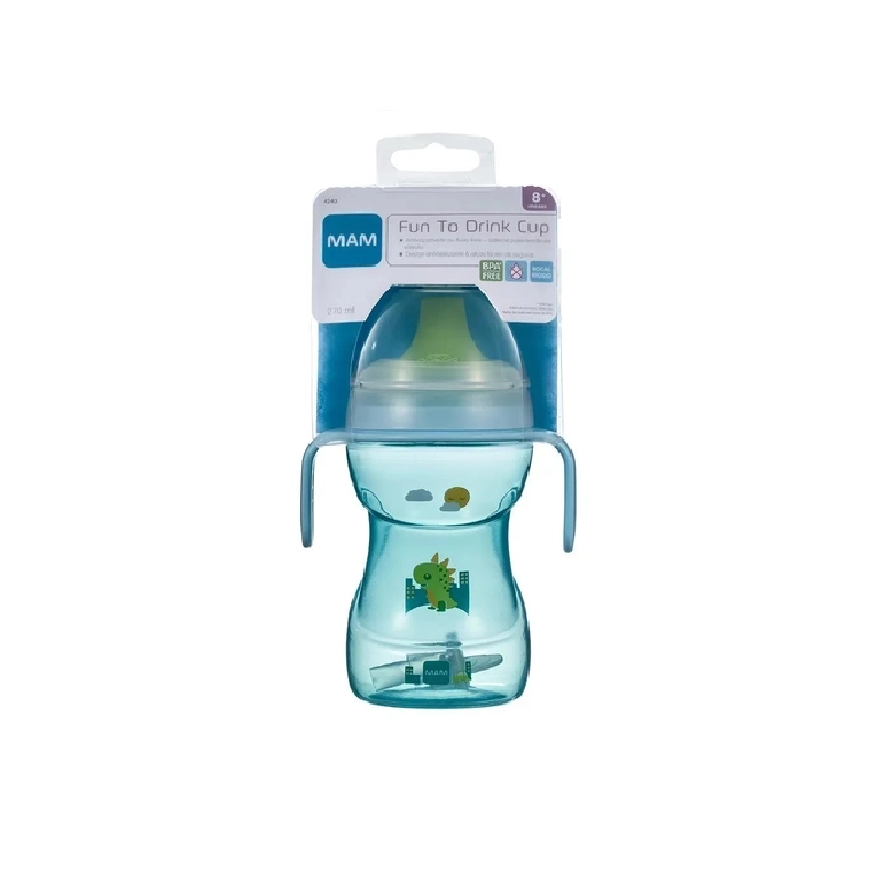 COPO DE TREINAMENTO MAM FUN TO DRINK 8+ MESES AZUL 270ML