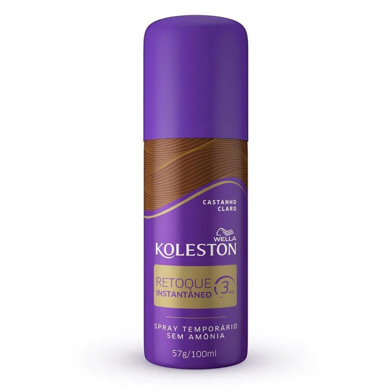 TINTURA KOLESTON RETOQUE SPRAY CASTANHO CLARO 100ML