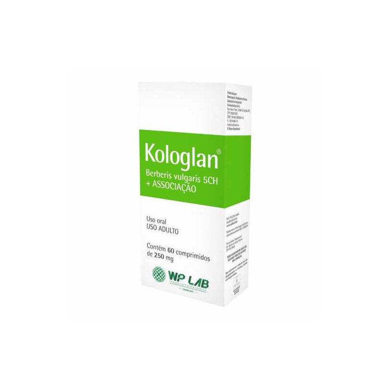 KOLOGLAN 250MG COM 60 COMPRIMIDOS