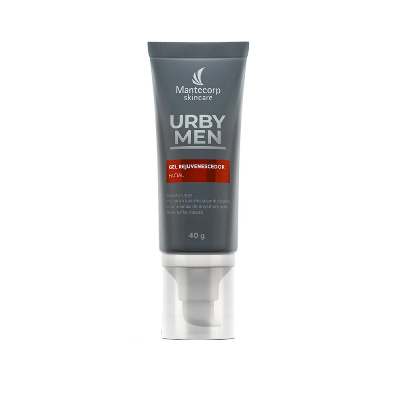 GEL FACIAL REJUVENESCEDOR MANTECORP URBY MEN COM 40 GRAMAS