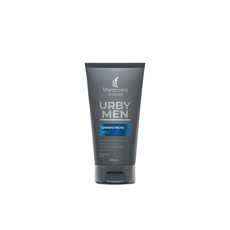 LOÇÃO FACIAL URBY MEN 3 EM 1 FPS 30 60ML