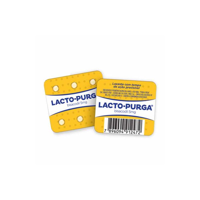 LACTO PURGA COM 6 COMPRIMIDOS