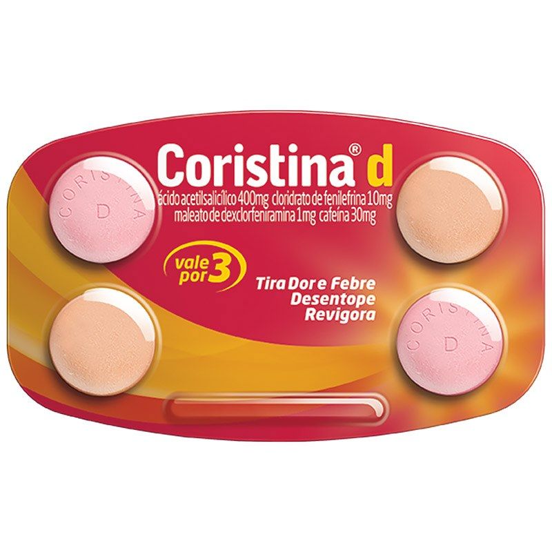 CORISTINA D COM 4 COMPRIMIDOS