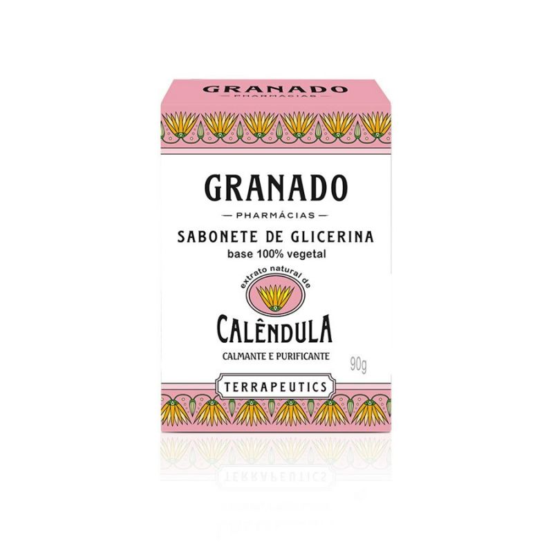 SABONETE EM BARRA GRANADO GLICERINA CALÊNDULA 90G