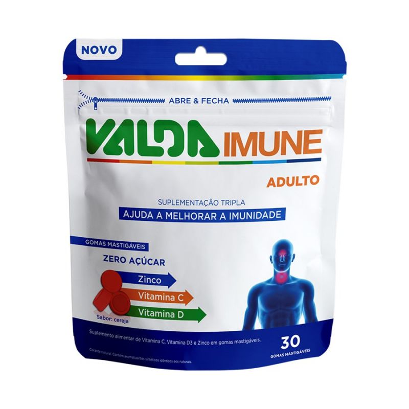 VALDA IMUNE ADULTO  COM 60 GRAMAS