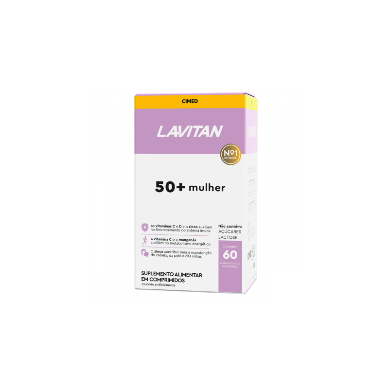 LAVITAN MULHER 50+ COM 60 COMPRIMIDOS