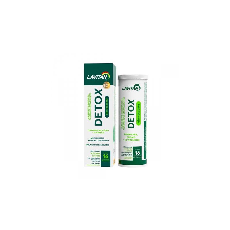 MULTIVITAMINICO EFERVESCENTE DETTOX COM 16 COMPRIMIDOS