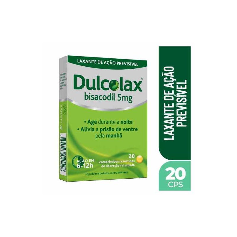 DULCOLAX COM 20 DRÁGEAS 