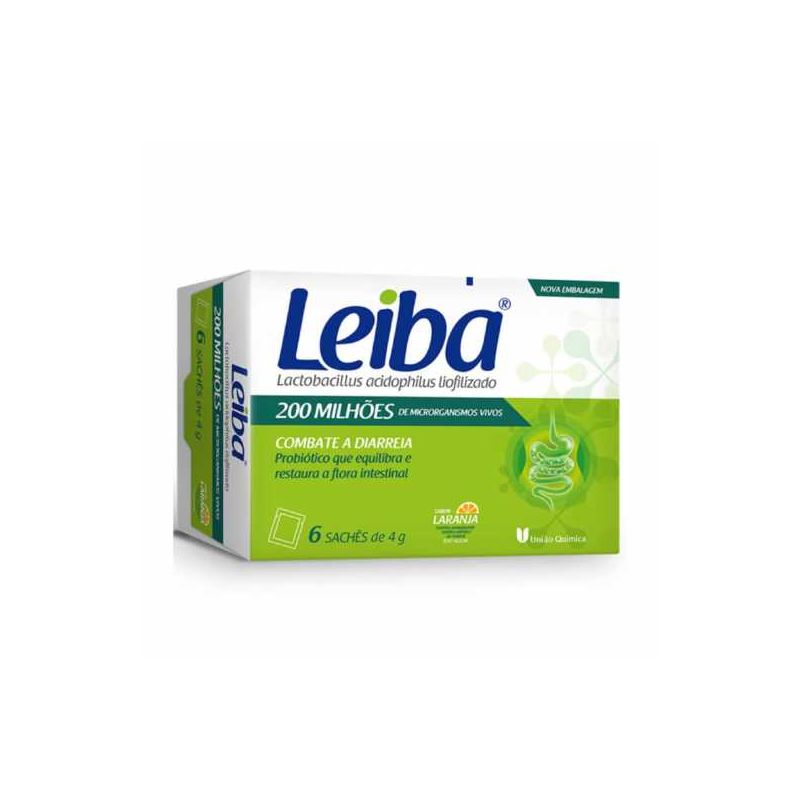 LEIBA SABOR LARANJA COM 6 SACHES