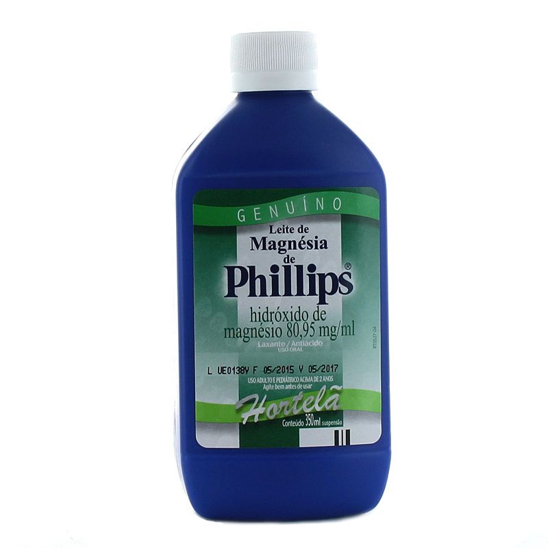 LEITE MAGNESIA PHILLIPS HORTELÃ 350ML