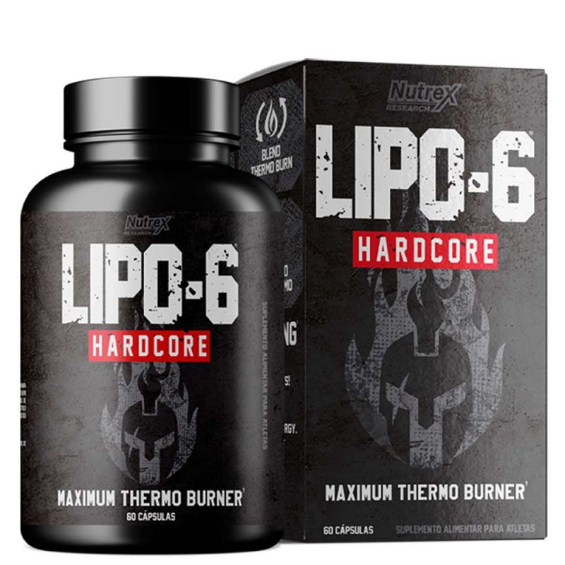 LIPO-6 HARDCORE NUTREX FRASCO COM 60 CÁPSULAS