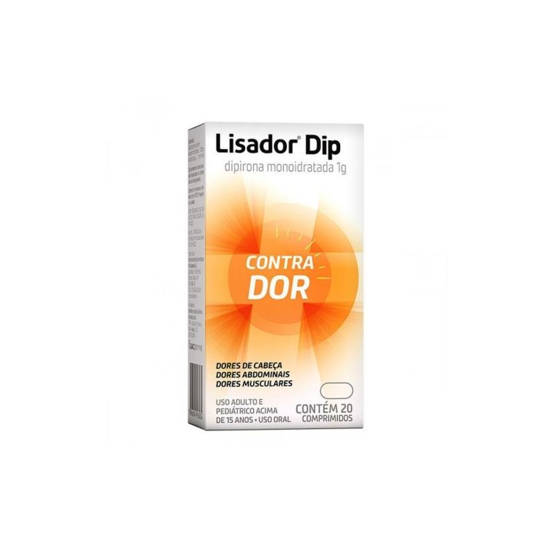 LISADOR DIP 1G COM 20 COMPRIMIDOS