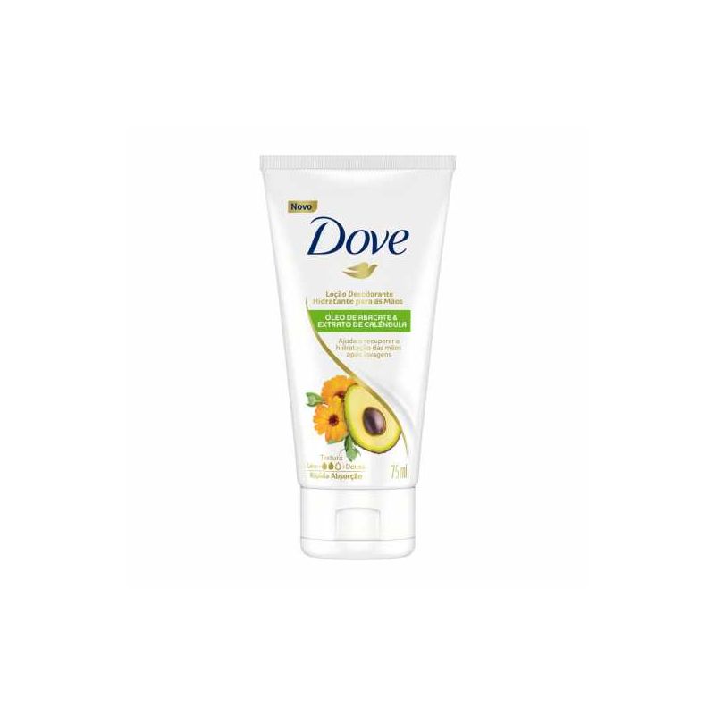 LOÇÃO HIDRATANTE DOVE OLEO DE ABACATE E EXTRATO DE CAL 75ML
