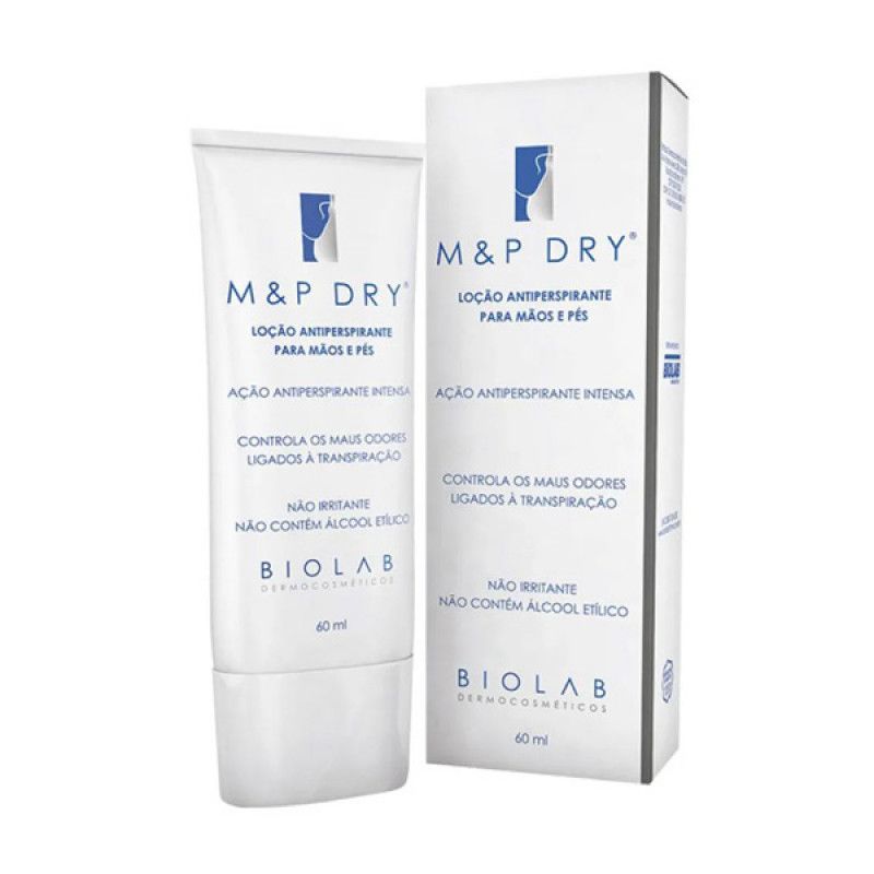 HIDRATANTE PARA MAOS E PES M&P DRY ANTIPERSPITANTE 60ML