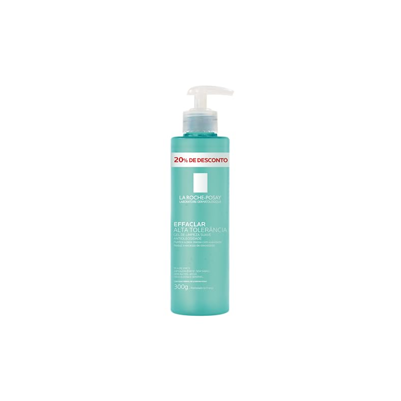 GEL DE LIMPEZA SUAVE EFFACLAR ALTA TOLERANCIA 300G 20% DE D