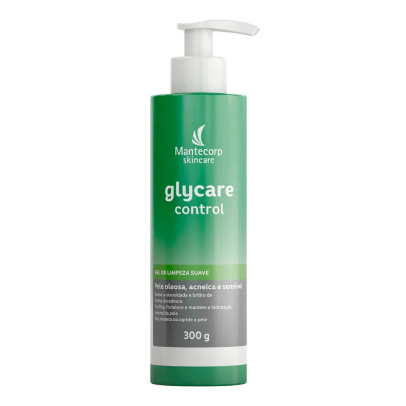 GEL DE LIMPEZA FACIAL GLYCARECONTROL COM 300 GRAMAS