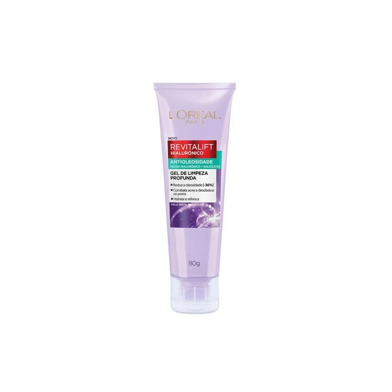 GEL DE LIMPEZA FACIAL REVITALIFT HIALURONICO OIL CONTROL 80g
