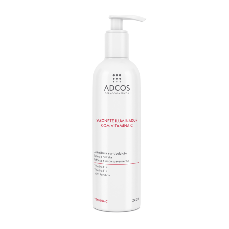 SABONETE LÍQUIDO FACIAL ADCOS DERMA COMPLEX ILUMINADOR 240ML