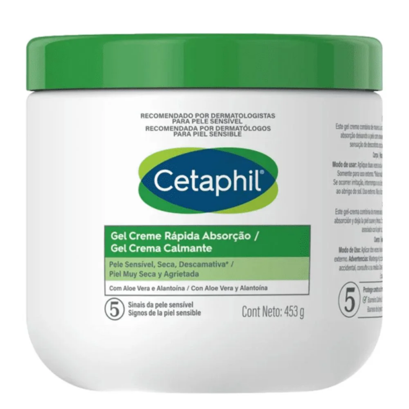 GEL CREME CETAPHIL RAPIDA ABSORCAO COM 453 GRAMAS