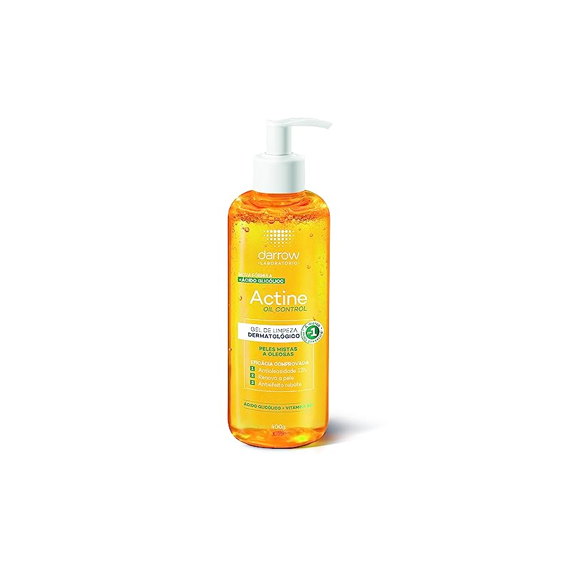 GEL DE LIMPEZA FACIAL ACTINE OIL CONTROL COM 400 GRAMAS