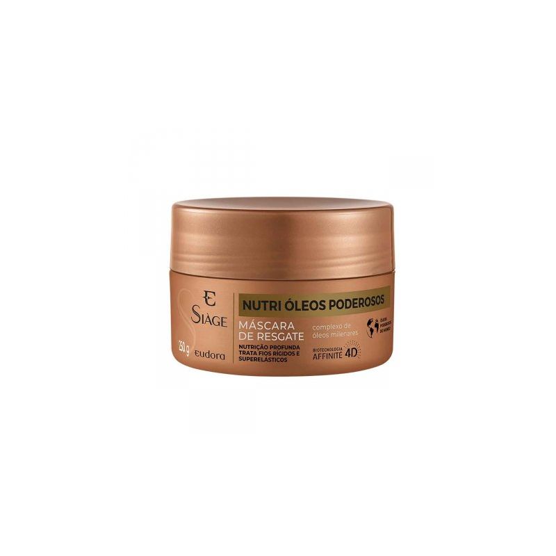 EUDORA SIAGE MASCARA CAPILAR NUTRI OLEOS PODEROSOS 250G