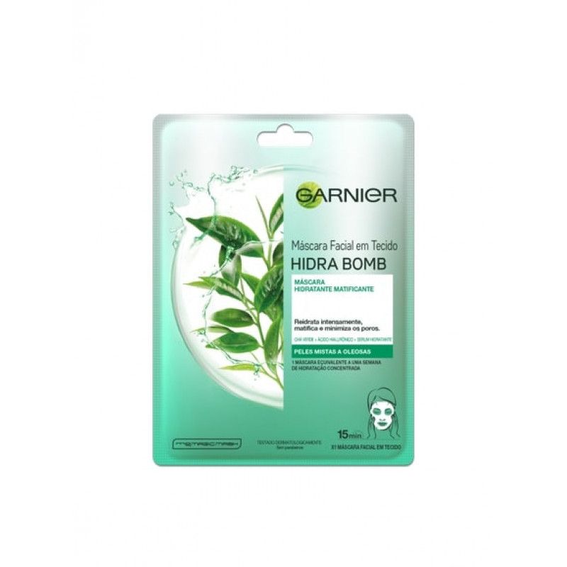 MÁSCARA FACIAL GARNIER MATIFICANTE HIDRA BOMB COM 1 UNIDADE