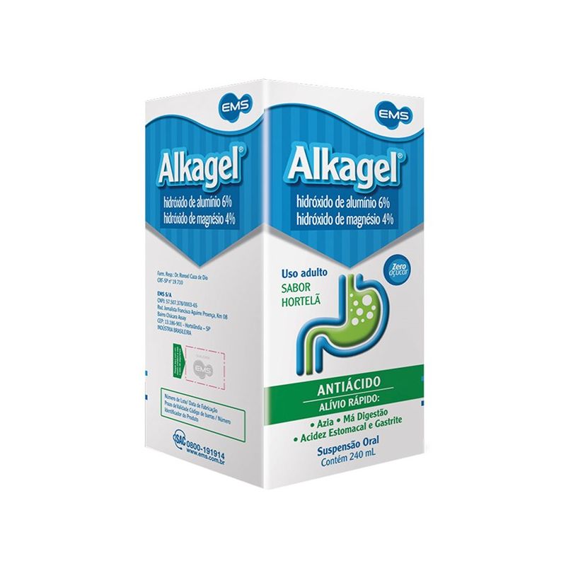 ALKAGEL SABOR MENTA  240ML