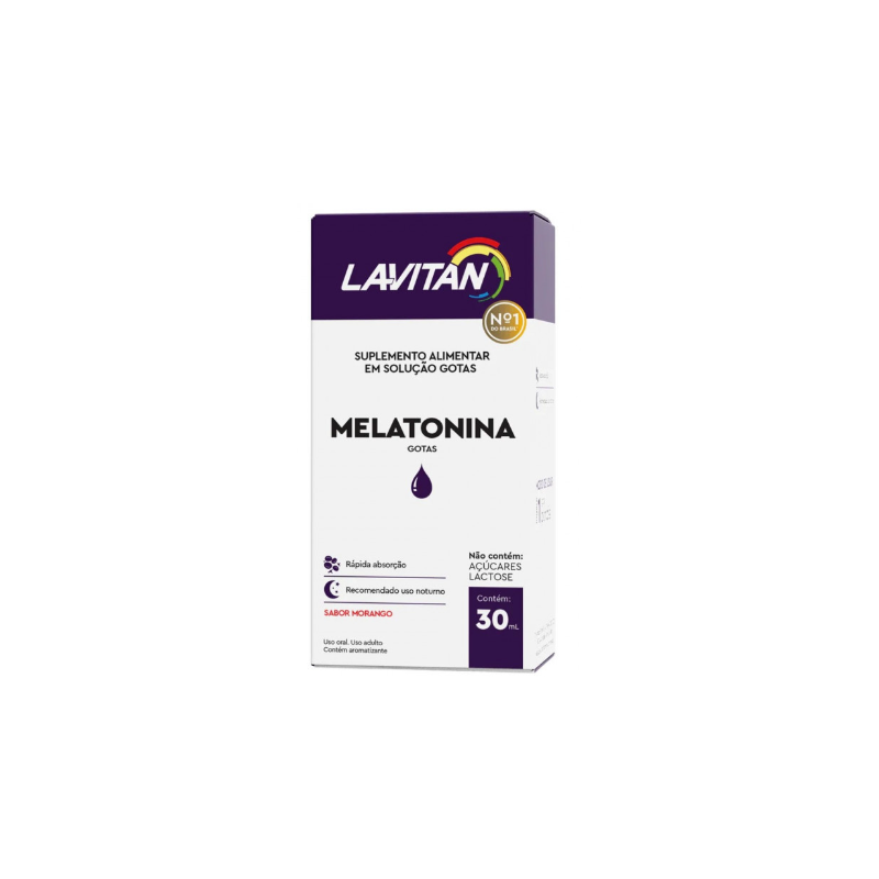 LAVITAN MELATONINA GOTAS COM 30ML SABOR MARANGO