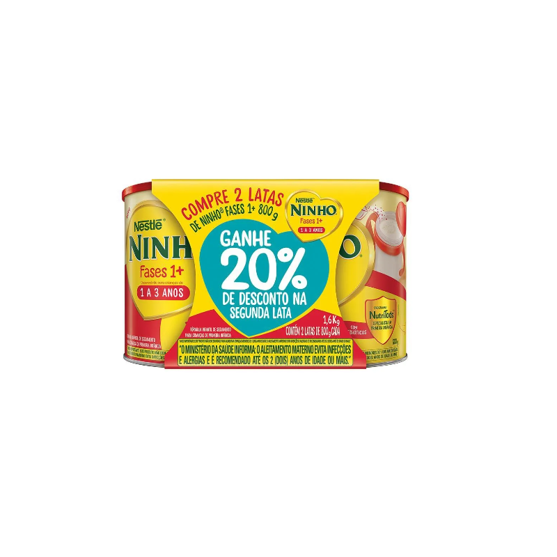 KIT LEITE NINHO COM 2 UNIDADES DE 800G CADA