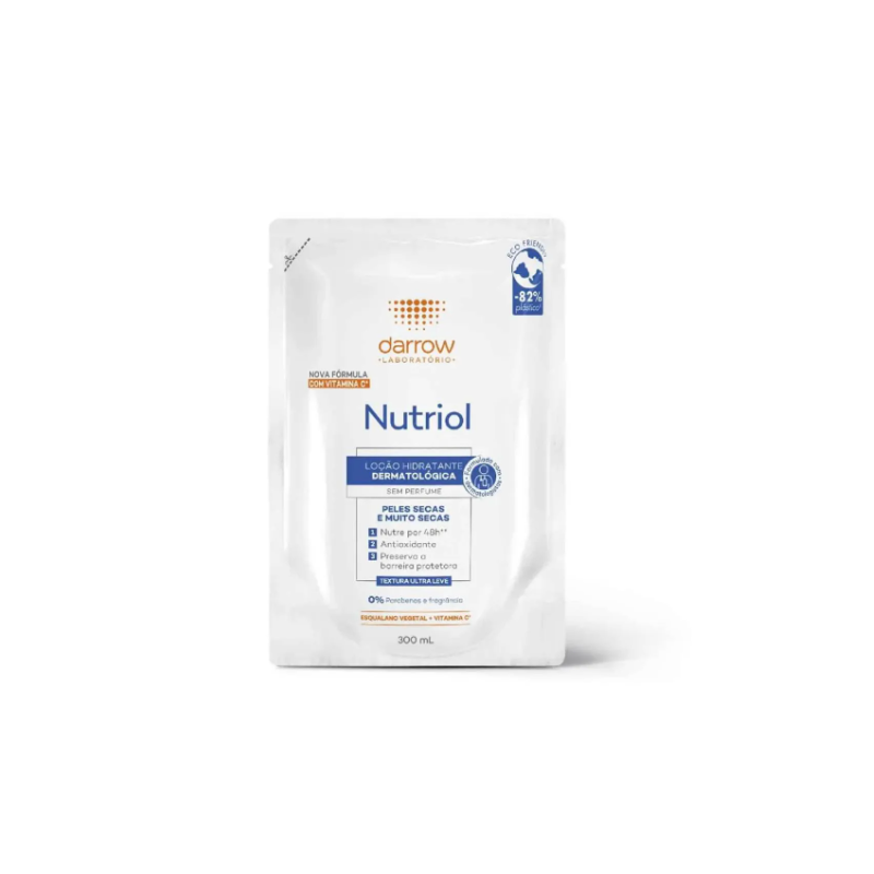 LOÇÃO HIDRATANTE DARROW NUTRIOL VIT C SEM PERFUME REFIL 300ML VALIDADE 03/2026