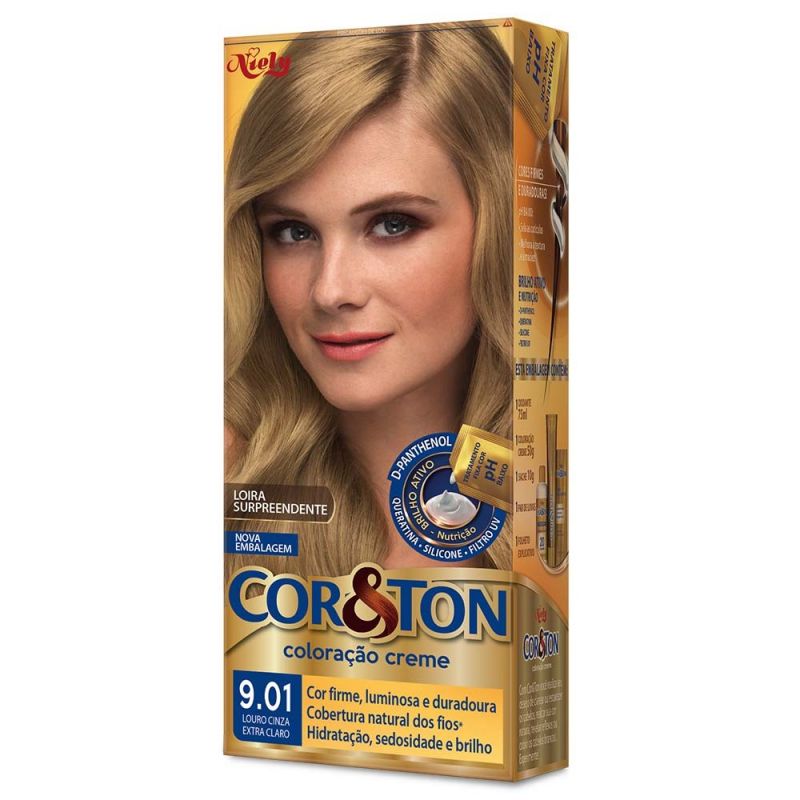 TINTURA COR&TON LOURO CINZA EXTRA CLARO 9.01