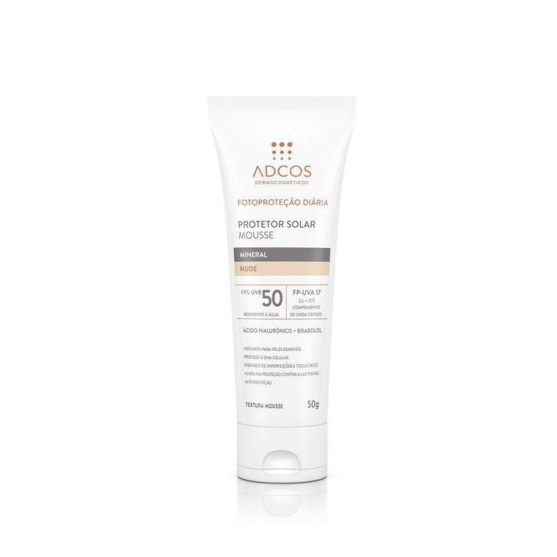 ADCOS PROTETOR SOLAR MOUSSE FPS50 NUDE 50G