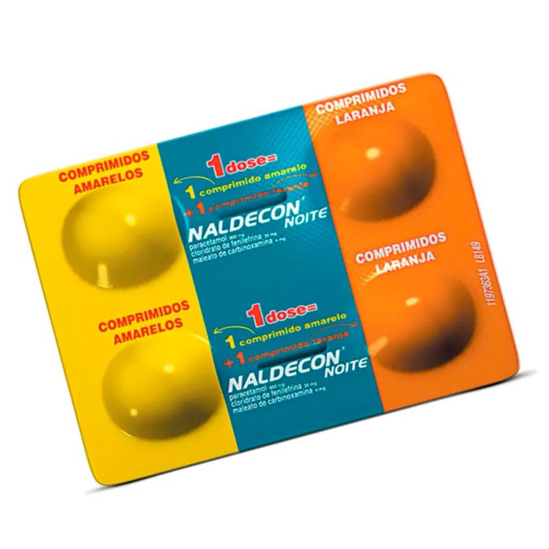 NALDECON NOITE COM 4 COMPRIMIDOS CX C/ 50