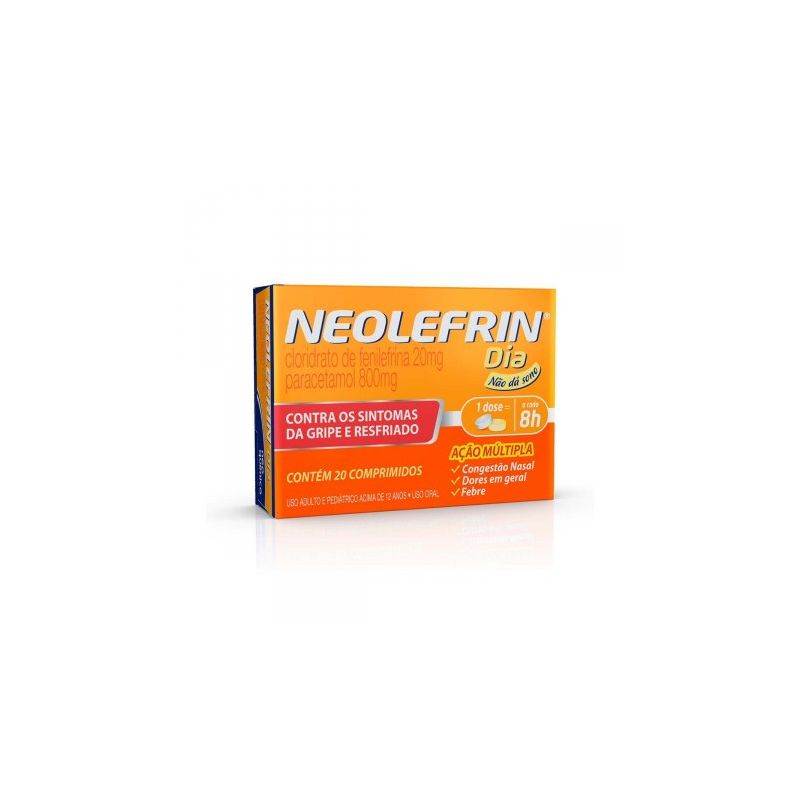 NEOLEFRIN DIA COM 20 COMPRIMIDOS-NEOQUIMICA-