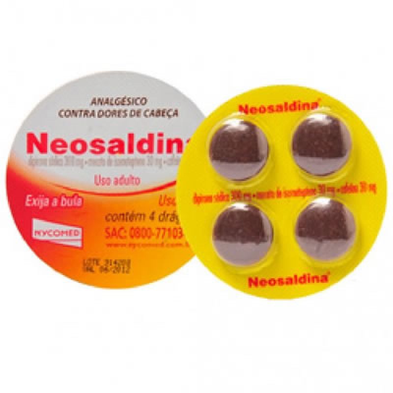 NEOSALDINA COM 4 COMPRIMIDOS