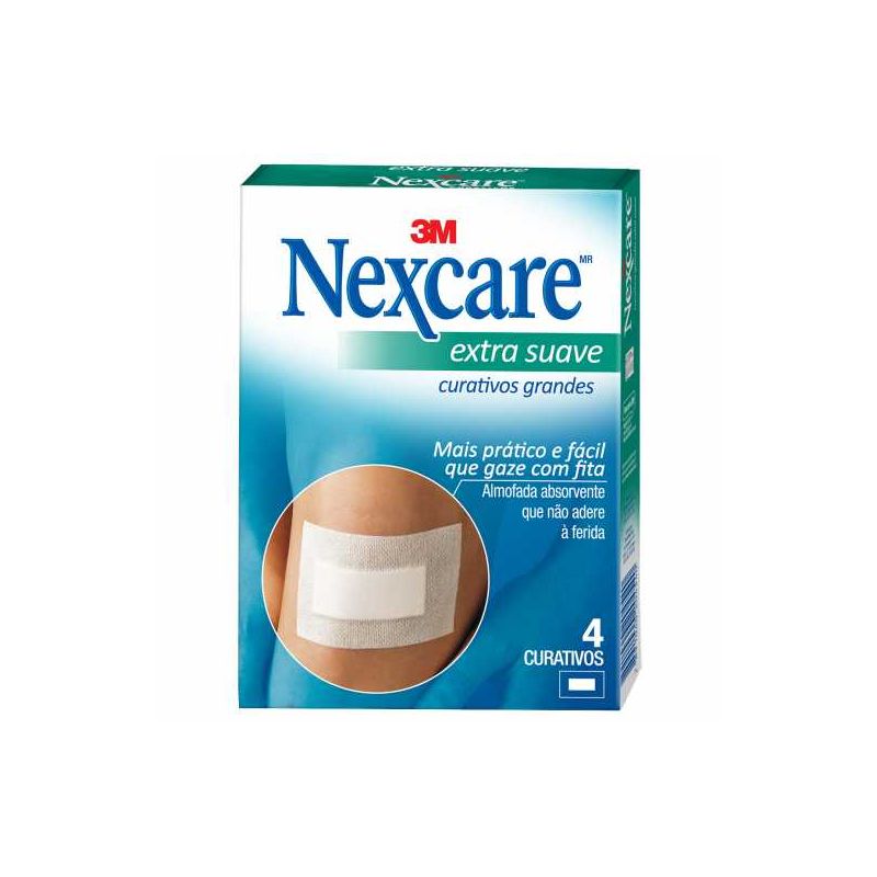 CURATIVO NEXCARE 3M EXTRA SUAVE COM 4 UNIDADES 
